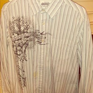 Men’s Aeropostale striped button down